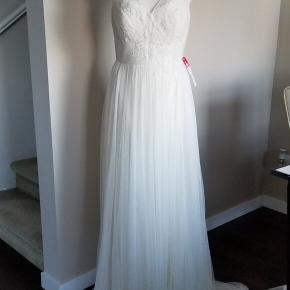 SZ 10 Wedding Dress, Antique Ivory, NEW! - Picture 4 of 5